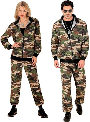Trainingsanzug Pop Art für Erwachsene | Mehrfarbig | Jacke & Hose, für Erwachsene, Retro 80er Jahre Outfit, Jogginganzug, Karneval, Mottoparty
