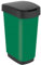 Rotho Twist Mülleimer 25l mit Deckel, Kunststoff (PP) BPA-frei, grün, 25l (33.3 x 25.2 x 47.6 cm)
