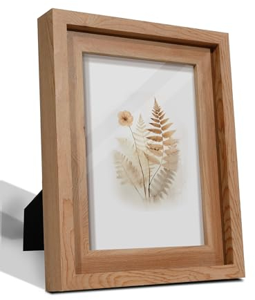 SUMGAR 13x18 Bilderrahmen Rustikale Holz Fotorahmen für Horizontal Vertikal Wand oder Schreibtisch Deko Wand Collagen Rahmen Holzfarbe Weihnachten Geburtstag Geschenk,mit HD Glas