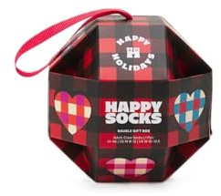 Happy Socks Socken mit halbem Bein 36-40 Bauble Geschenkbox von 1 P000331, mehrfarbig