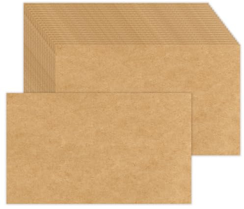 Karteikarten, blanko, Kraftpapier, 7,6 x 1,5 - 40,8 kg, dickes Papier für Postkarten, Fotopapier, Silbentafeln – Dankeschön, Grußkarten, Notizen, Karteikarten, Zeichnen, Schreiben, DIY