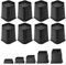 MYMULIKE Möbelerhöhung 20,3 cm Heavy Duty Furniture Risers,L-förmiges Design Bett Lifts Blöcke für Couch Schreibtisch Sofa Tisch Bücherregal,Sofaerhöher Möbel-Hebepads bis zu 4400Lbs (5-20cm)