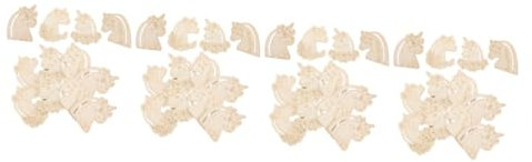 Toyvian 96stücke Holz Graffiti Holzschnitt Für Malen Und Basteln Unvollendete Holzstücke Für Kreative Dekoration Und Persönliche Gestaltungen