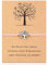 Fiada Bracciale di Albero della Vita Braccialetto con Ciondolo di Albero della Vita per Donne Ragazze Biglietto Bracciale per Amici Regalo dell'Amicizia per Compleanno Festa della Mamma (Rosa)