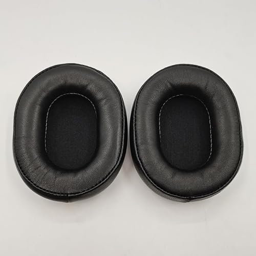 Audio Technica Ersatz-Ohrpolster ATH M50X M50XBT M50RD M40X M30X M20X MSR7 SX1 Monitor-Headset, Ohrpolster, weiches Echtleder, hochdichter Memory-Schaum