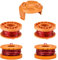 JAMSSOW 4 Bobine de Fil Convient pour WA0010 WA0004,Rechange Coupe Bordure pour WG150,WG151,WG154,WG155,WG160,WG163,WG175,WG180,Ø1,65mm 3,05m Longueur,WA6531 Couvercle(4 Bobine+1 Couvercle)