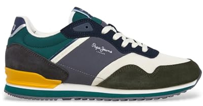 Pepe Jeans Herren London Life M Sneak, Grün, Khaki-Grün, 7 UK
