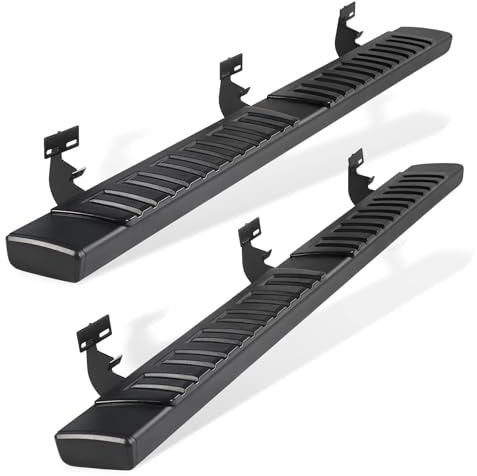 6 Inches Running Boards for 2009-2018 Dodge Ram 1500 & 2010-2024 Ram 2500 3500 Crew Cab Black Aluminum Alloy Side Step Nerf Bars Side Bars