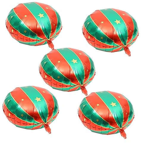 Hohopeti 5 Pz Decorazione natalizia con palloncini decorazioni natalizie fili di natale palloncini della vigilia di natale palloncino decorativo palloncini per feste di natale