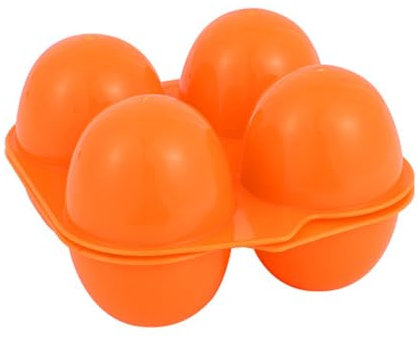 Confezione da 4 Cartoni Quadrati per Uova, Contenitori per Uova in Plastica Riutilizzabili, Contenitori Antigoccia, per Campeggio All'aperto in Casa