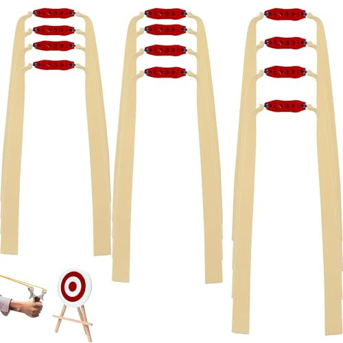 12 Stück Steinschleuder Gummi,Flat Slingshot Rubber Band,Ersatzgummi für Schleuder,Kältebeständigkeit -20℃ Gummis Jagdschießen Katapult Sportschleuder,Hochelastischer Schleuder Gummiband