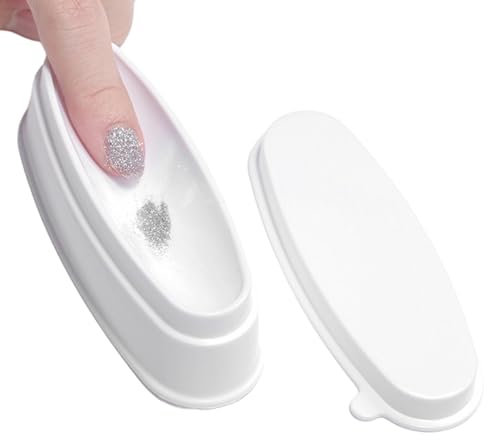 Nail Dipping Powder Tray, Dipping Powder Recycling System - Dip Powder Storage Box - Single Layer Nail Powder Saving Tool, Portable Dip Powder Holder, Efficient for Makeup Powder Collection