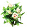 Lanonvy 2X kuenstliche Rose Kranz Silk Hochzeit Hause Gartendekoration - Champagne