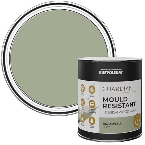 Rust-Oleum Green Guardian Mould Resistant Interior Wood Paint in Matt Finish - Bramwell 750ml