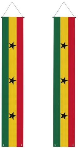 Flagge von Ghana, Abschluss-Dekorationen 2025, Banner, Abschlussfeier, Veranda, Schild für Absolventen, Party-Dekor-Zubehör