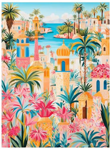 Paysage Peinture Numero Adulte, Paysage Coloriage Par Numero Adulte, Toile Peinture Pour la Décoration de la Maison 40x50cm