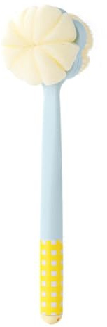 Fangxuee Bath Brush for Removing Mud and Dirt Double-Sided Bath Brush Back Scrubbing Artifact Yellow Fur Type