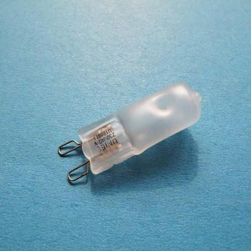 QIROGKC Frosted G9 Halogen Bulbs 5-Pack - 25W/40W/60W 230V 2800K - 2-Pin Oven & Microwave Safe Capsule Bulbs 60W 230V Frosted