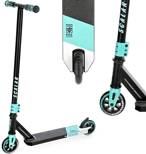 RAVEN Scooter Stunt Tricks Roller Kickscooter für Kinder Erwachsene |100mm PP+ PU Räder | ABEC-7 Kugellager (Evolution Scalar Mint, 100mm)