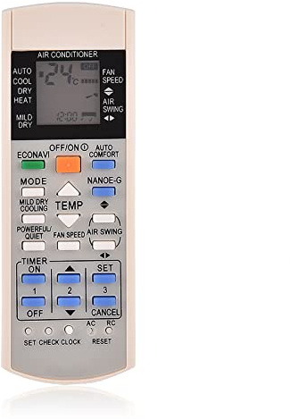 SIXRUN Telecomando Universale per Condizionatore A75c3300 A75c3208 A75c3706 A75c3708 con Portata Fino a 10m, Necessarie 2 Batterie AAA