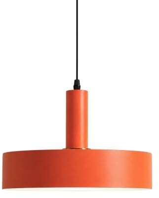 HJXDtech ⌀30cm Pendelleuchte Esstisch, Moderne Hängelampe aus Metall in Orange, Höhenverstellbar Hängende Deckenlampe für Küchen, Esszimmer, Wohnzimmer & Café, E27-Fassung