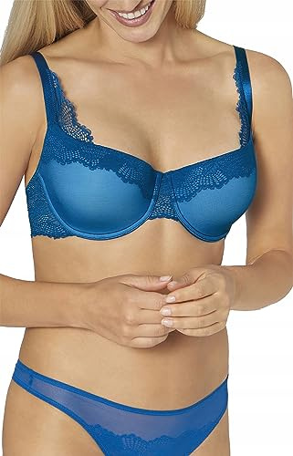 Triumph Damen Lace Spotlight WHP 01 Halbschalen BH, Farbe: Blau (Lagoon Blue) E3, Größe: 70F