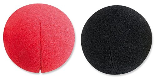 Schaumstoffnase schwarz Clown Accessoire Nase Pantomime