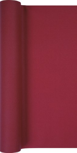 Tischläufer Rolle Uni in Bordeaux / Airlaid / Tischband für Party / Geburtstag / Hochzeit 40cm x 4,90m