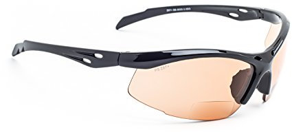 Gafas de seguridad bifocales con aumento de lectura SB-9000 Naranja (+2,50)