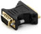deleyCON DVI-I zu VGA Adapter - DVI-Computer an VGA-Monitor/Beamer - Unidirektional