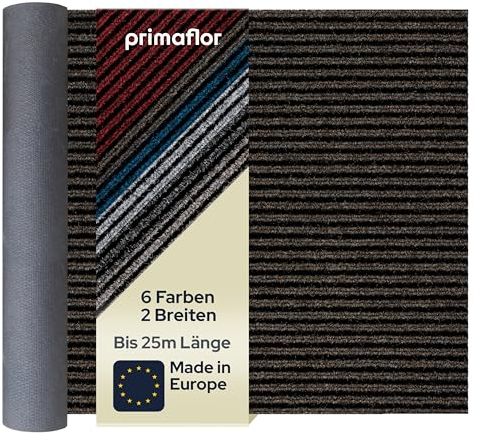 Primaflor Sauberlauf nach Maß - Magnum, Braun, 1,00m x 1,50m, Rutschfester Schmutzfangläufer Meterware, Robuster Küchenläufer, Zuschneidbarer Teppichläufer, Eingangsmatte für Flur und Windfang