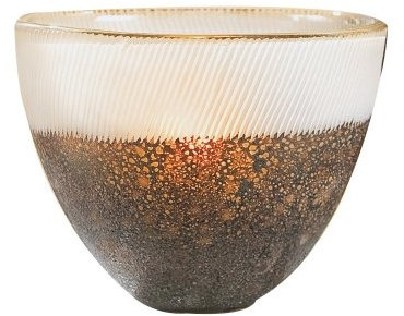GILDE Glas Art Windlicht/Vase Lanzarote