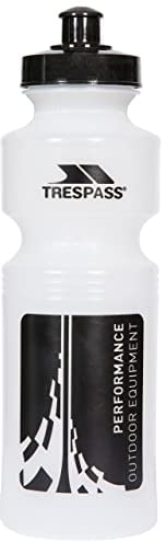 Trespass Podium, Clear, ONE SIZE, Cycling Bottle 750ml with Bite Valve, One Size, White