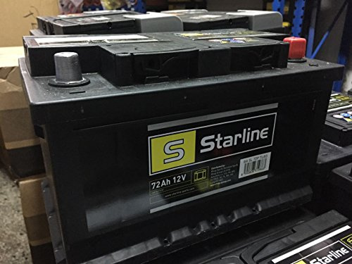 Batteria Avviamento Starline 72 Ah 680 A 12V - Positivo a Destra - Misure 278 mm lunghezza x 175 mm larghezza x 175 mm altezza