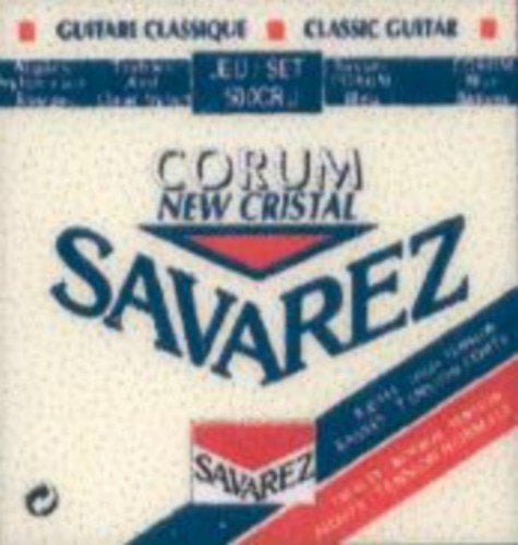 CUERDAS GUITARRA CLASICA - Savarez (500/CRJ) Corum New Crystal Roja/Azul (Juego Completo)