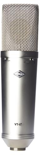Fame Audio Pro Series VT-67 Röhrenmikrofon, Echtkondensator, Multi-Pattern, 20-20.000Hz, Nickel, XLR 3 Pol, Profi, inkl. Zubehör, ideal für Stimme/Instrument, Warmer Röhrensound, EH 6072A Röhrentyp