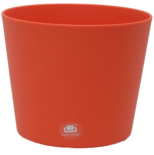 Kunststoff Blumentopf Flori 14 dunkelorange Ø 14cm H 12cm / Abverkauf