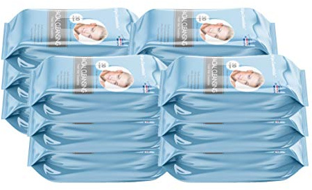 Diamond Wipes Oil Free Facial Cleansing Wipes 30 Count x 12 Packs (Total 360 Wipes) Gently Remove Makeup, with Vitamin E and Botanical Extracts