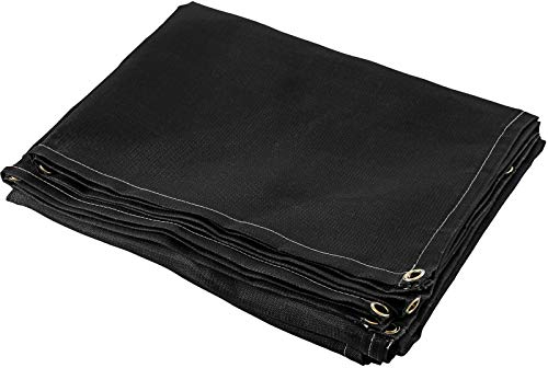 VEVOR Schweißdeck Schweißschutzdecke 6 x 10 Weldinger Schweißzubehör Hitzeschutzgewebe schwarz