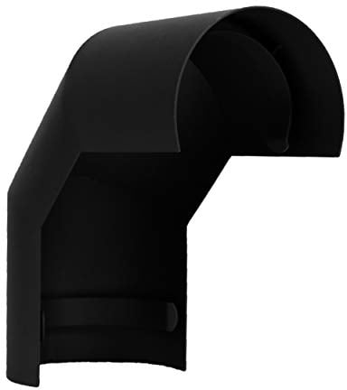 LANZZAS Ofenrohr Hitzeschutz/Thermoschild für einen 90° Grad Bogen, Montage oberhalb, im Durchmesser, DN Ø 150 mm, Farbe: schwarz-metallic - weitere Rohre aus unserem Sortiment, finden Sie hier.