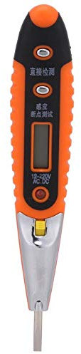 cercafase cercafase Tester, Rilevatore di tensione, display a LED, penna per test di tensione CA/CC, rilevatore di tensione digitale, test di interruzione dellalimentazione del cir