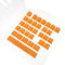 Ducky Rubber Keycaps Set aus Gummiert, Hintergrundbeleuchtung, Double Shot Keycaps Kompatibel zu Cherry MX Switches - 31 Tasten Orange Keycaps