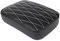 iSpchen Motorrad Saugnapf Sitz Leder Sitzauflage Motorrad Sitzkissen mit 8 Saugnäpfen Sitzsattel Hiten Rücksitz Beifahrer Sitzbank Kissen kompatibel mitHarleyXL883/XL1200/X48/X72,Schwarz