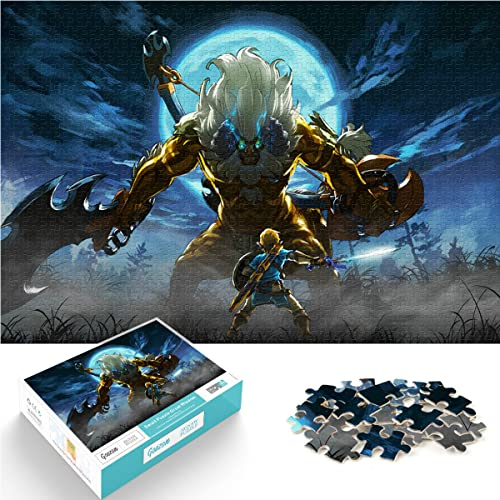 adults and kids puzzles jigsaw 1000 pieces jigsaw zelda legend jigsaw puzzle breath of the wild jigsaw education game toys family decoration 75x50cm