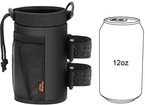 Desing Wish Mini Porte Gourde Velo sans Vis Bidon Porte Velo avec Poche en Maille Porte Gourde VTT pour Bouteille de Vélo Guidon Poussette Porte Gourde Randonnée Scooters Fauteuil Roulant