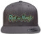 Rick and Morty Offizielles Lizenzprodukt Premium Snapback Cap (Dunkelgrau), Einheitsgröße