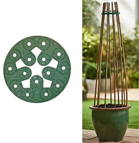 Cane Holder Grips Wigwam Climbing Plant Support Reusable Bamboo Stick Connector Pea Bean Tomato Cucumber Garden