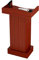 ZWEBY Podium Boden Rednerpult Holzboden Ton Katheder Sprechen Pult mit Schublade Präsentationspodium Kirche für Kirchen (Farbe : Black, Size