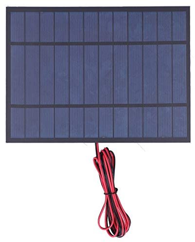 1 Piezas 6V 6W 170 x 230 mm,Micro Mini Células de Panel Solar, Mini Células Solares Polisilicio con 200cm Cable Negro Rojo para DIY Materiales de Juguete Eléctrico Células Fotovoltaicas Solares