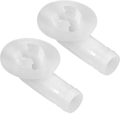 PATIKIL 18mm Aria Condizionatore Scarico Flessibile Connettore Gomito Raccordo, 2pz per Mini-Split Unità e Finestra AC Unità